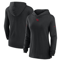 Arizona Cardinals Women's Sideline Performance Long Sleeve Hoodie T-Shirt | NFL Discount