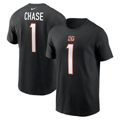 Cincinnati Bengals Ja'Marr Chase Player Name & Number T-Shirt | NFL Hot