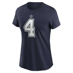 Dallas Cowboys Dak Prescott Women's Player Name & Number T-Shirt | NFL Online