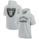 Las Vegas Raiders Unisex Elements Super Soft Fleece Short Sleeve Pullover Hoodie | NFL Hot