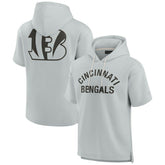 Cincinnati Bengals Unisex Elements Super Soft Fleece Short Sleeve Pullover Hoodie | NFL Outlet