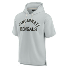 Cincinnati Bengals Unisex Elements Super Soft Fleece Short Sleeve Pullover Hoodie | NFL Outlet