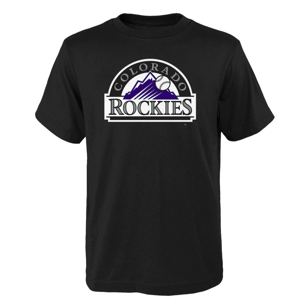 Colorado Rockies Youth Logo Primary Team T-Shirt - MLB T-shirts