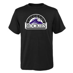 Colorado Rockies Youth Logo Primary Team T-Shirt - MLB T-shirts