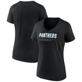 Carolina Panthers Women's Primary Play V-Neck T-Shirt | NFL US