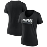 Las Vegas Raiders Women's Primary Play V-Neck T-Shirt | NFL Outlet