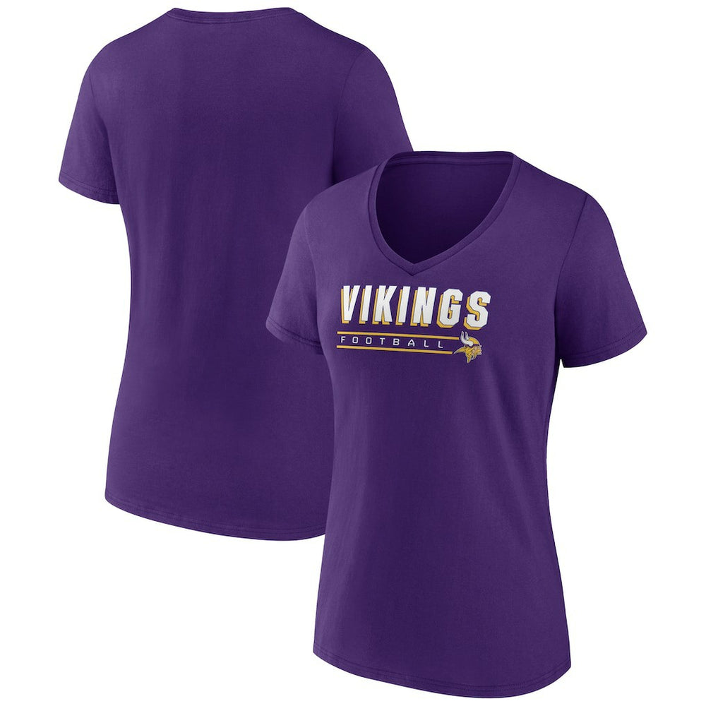 Minnesota Vikings Women's Primary Play V-Neck T-Shirt | NFL Near me