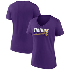 Minnesota Vikings Women's Primary Play V-Neck T-Shirt | NFL Near me