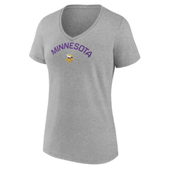 Minnesota Vikings Women's Team Arc V-Neck T-Shirt | NFL Hot