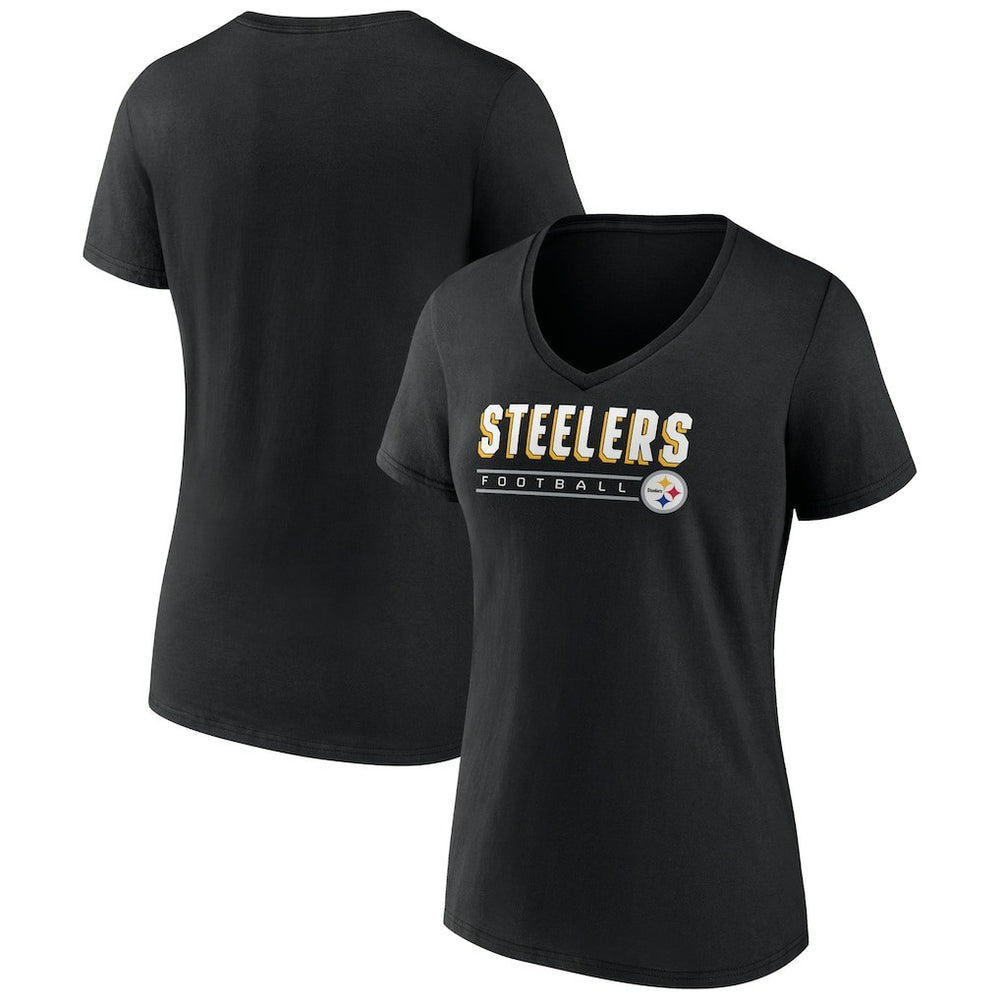 Pittsburgh Steelers Women's Primary Play V-Neck T-Shirt | NFL US