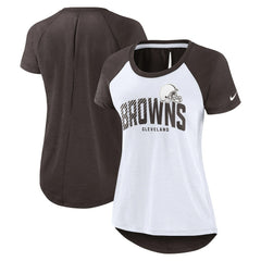 Cleveland Browns Women's Back Slit Lightweight Fashion T-Shirt | NFL Sale