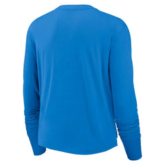 Los Angeles Chargers Women's Modest Crop Performance Long Sleeve T-Shirt | NFL Discount
