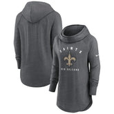 New Orleans Saints Women's Raglan Funnel Neck Pullover Hoodie | NFL Outlet