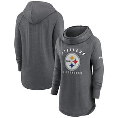 Pittsburgh Steelers Women's Raglan Funnel Neck Pullover Hoodie | NFL New