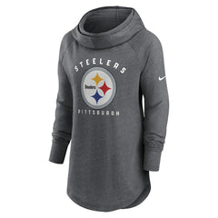 Pittsburgh Steelers Women's Raglan Funnel Neck Pullover Hoodie | NFL New