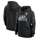 Las Vegas Raiders Women's Wordmark Club Fleece Pullover Hoodie | NFL Online