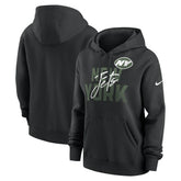 New York Jets Women's Wordmark Club Fleece Pullover Hoodie | NFL Online