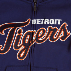 Detroit Tigers Youth Wordmark Full-Zip Fleece Hoodie - MLB Hoodies