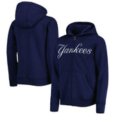 New York Yankees Youth Wordmark Full-Zip Fleece Hoodie - MLB Hoodies