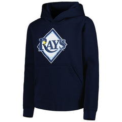 Tampa Bay Rays Youth Team Primary Logo Pullover Hoodie - MLB Hoodies