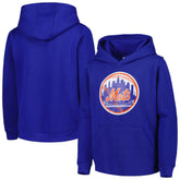 New York Mets Youth Team Primary Logo Pullover Hoodie - MLB Hoodies