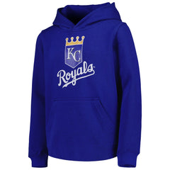 Kansas City Royals Youth Team Primary Logo Pullover Hoodie - MLB Hoodies