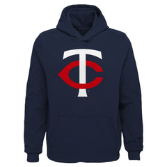 Minnesota Twins Youth Team Primary Logo Pullover Hoodie - MLB Hoodies