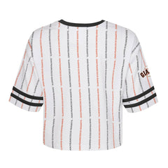 San Francisco Giants Girls Youth Ball Striped T-Shirt - MLB T-shirts