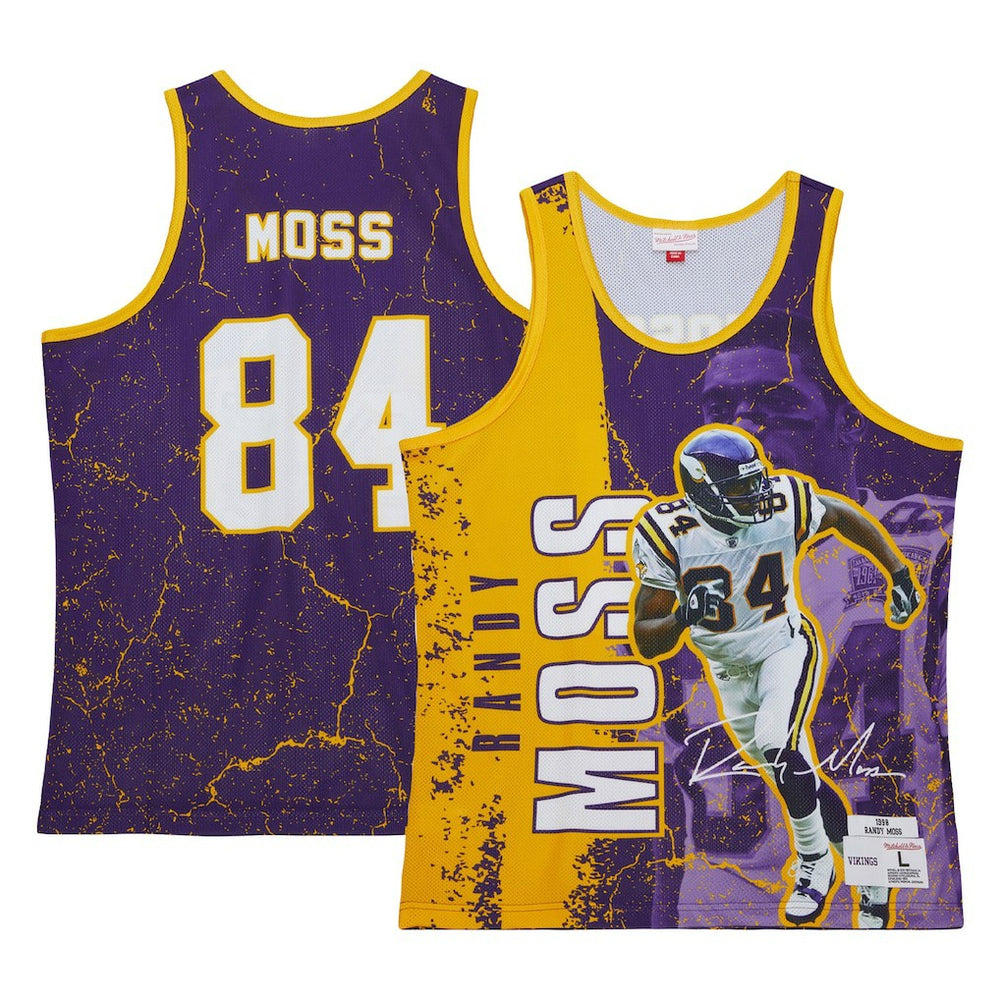Minnesota Vikings Randy Moss 1998 Player Burst Tank Top | NFL Sale