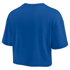 Chicago Cubs Fanatics Women's Elements Super Soft Boxy Cropped T-Shirt - MLB T-shirts