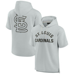 St. Louis Cardinals Fanatics Unisex Elements Super Soft Fleece Short Sleeve Pullover Hoodie - MLB Hoodies