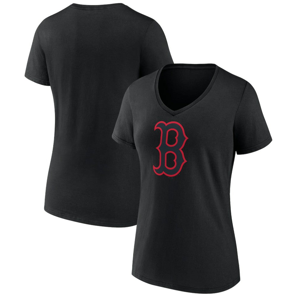 Boston Red Sox Women's Rough Diamond V-Neck T-Shirt - MLB T-shirts