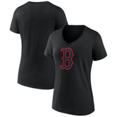 Boston Red Sox Women's Rough Diamond V-Neck T-Shirt - MLB T-shirts