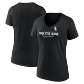 Chicago White Sox Women's Back In Business V-Neck T-Shirt - MLB T-shirts