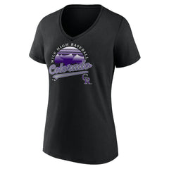 Colorado Rockies Women's One Champion V-Neck T-Shirt - MLB T-shirts