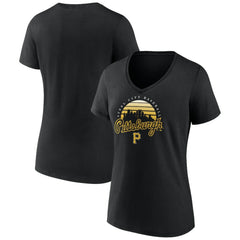 Pittsburgh Pirates Women's One Champion V-Neck T-Shirt - MLB T-shirts