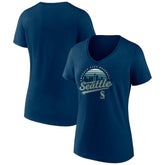 Seattle Mariners Women's One Champion V-Neck T-Shirt - MLB T-shirts