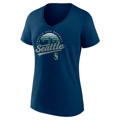 Seattle Mariners Women's One Champion V-Neck T-Shirt - MLB T-shirts