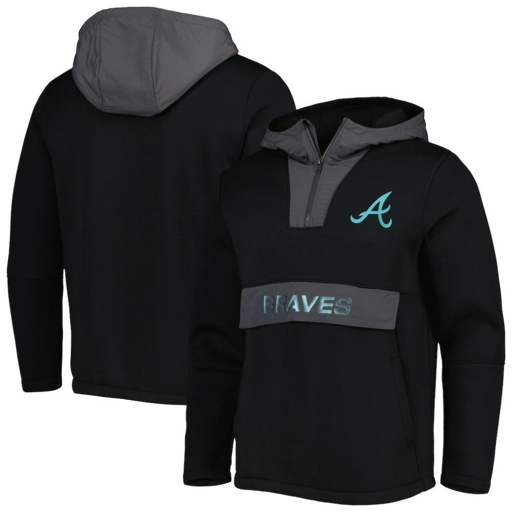 Atlanta Braves Levelwear Ruckus Quarter-Zip Hoodie - MLB Hoodies