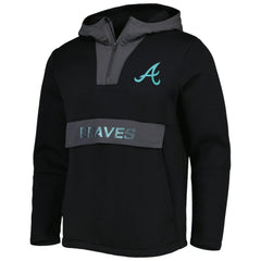 Atlanta Braves Levelwear Ruckus Quarter-Zip Hoodie - MLB Hoodies