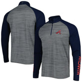 Atlanta Braves Levelwear Vandal Raglan Quarter-Zip Top - MLB Tops