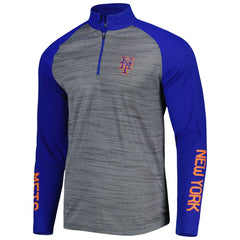 New York Mets Levelwear Vandal Raglan Quarter-Zip Top - MLB Tops