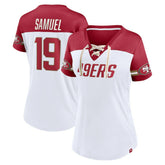San Francisco 49ers Deebo Samuel Women's Athena Name & Number V-Neck Top | NFL US