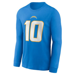 Los Angeles Chargers Justin Herbert Player Name & Number Long Sleeve T-Shirt | NFL US