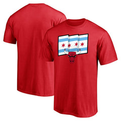 Red Chicago Bulls Push Ahead T-Shirt sale | NBA
