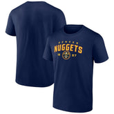 Navy Denver Nuggets Rebel Logo T-Shirt sale | NBA
