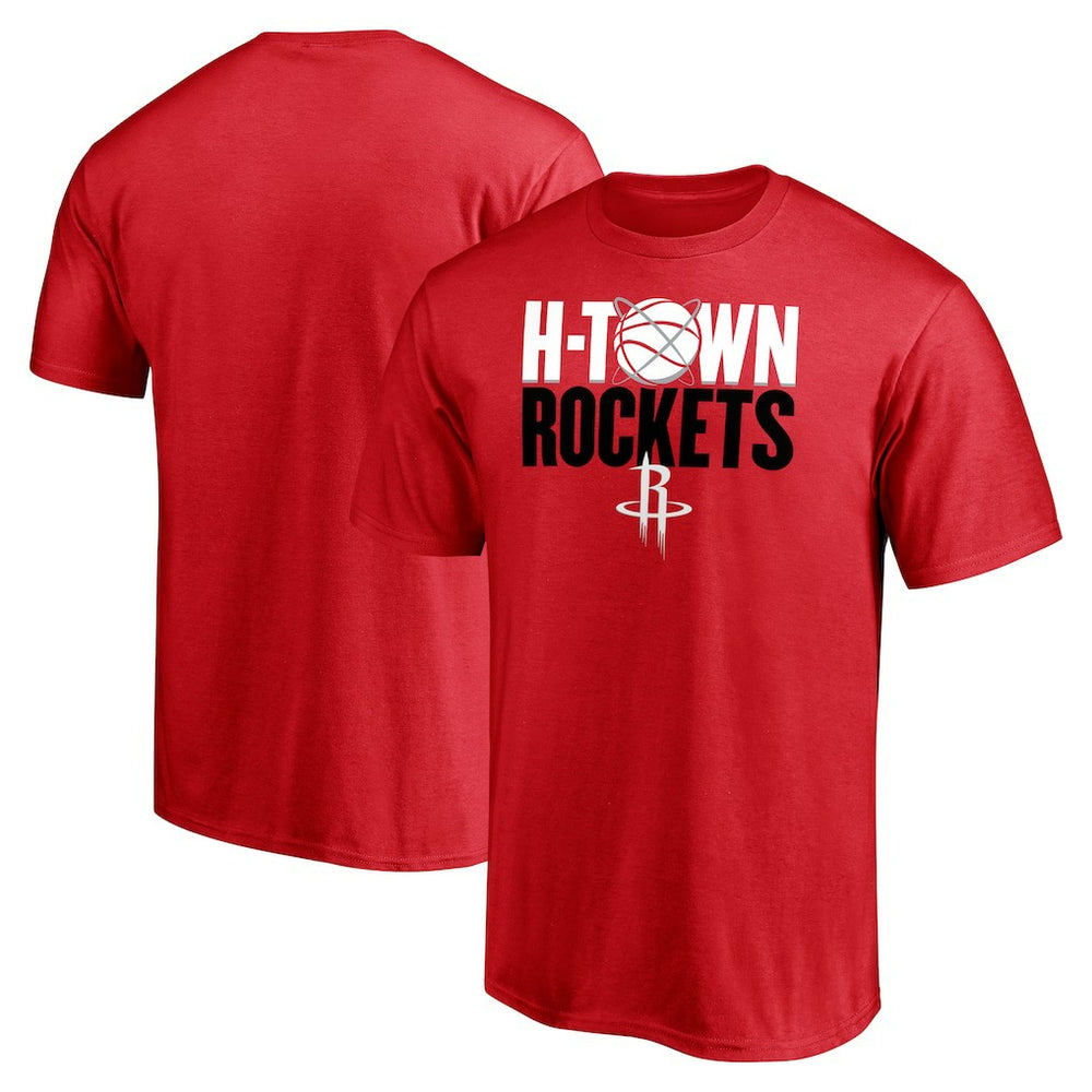Red Houston Rockets Push Ahead T-Shirt sale | NBA