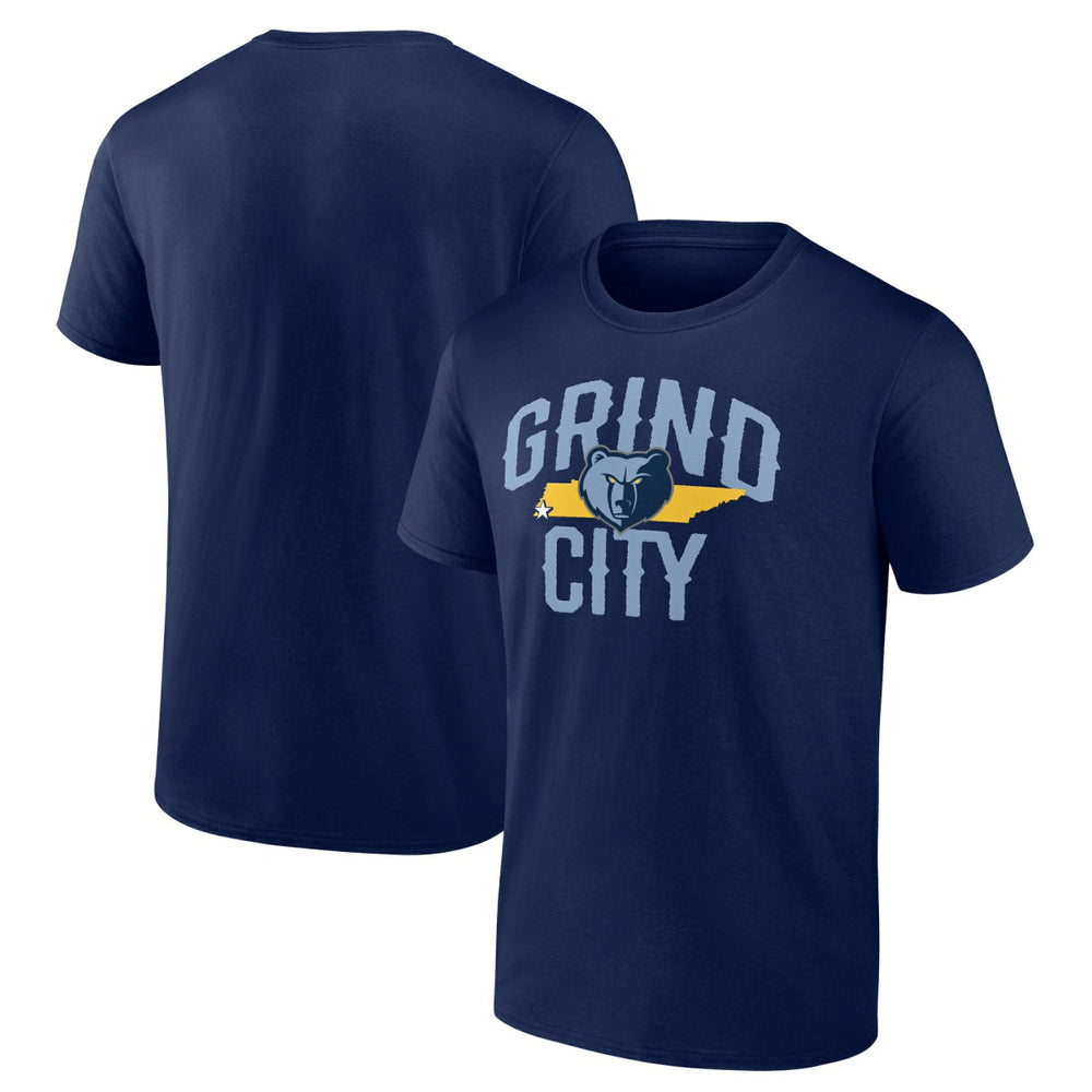 Navy Memphis Grizzlies Core Hometown Launch T-Shirt | NBA