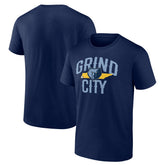 Navy Memphis Grizzlies Core Hometown Launch T-Shirt | NBA