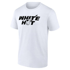 White Miami Heat Core Hometown Launch T-Shirt | NBA
